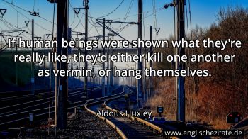 Englisches Zitat von Aldous Huxley als Bild