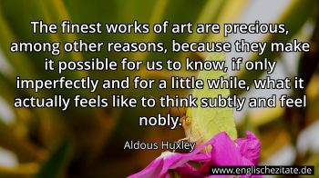 Englisches Zitat von Aldous Huxley als Bild