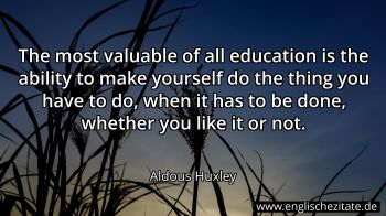 Englisches Zitat von Aldous Huxley als Bild