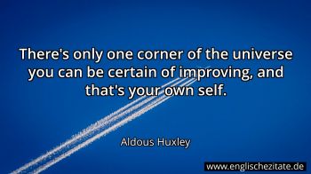 Englisches Zitat von Aldous Huxley als Bild