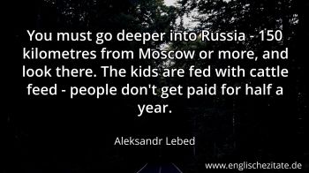 Englisches Zitat von Aleksandr Lebed als Bild