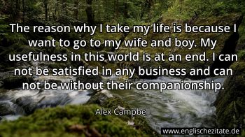 Englisches Zitat von Alex Campbell als Bild