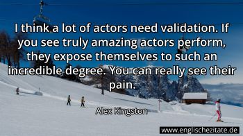 Englisches Zitat von Alex Kingston als Bild