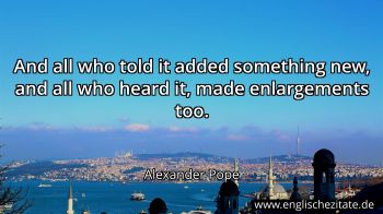 Englisches Zitat von Alexander Pope als Bild