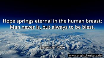 Englisches Zitat von Alexander Pope als Bild