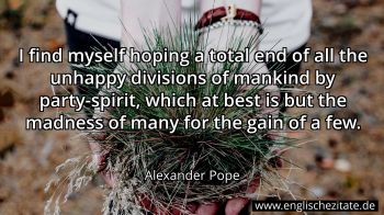 Englisches Zitat von Alexander Pope als Bild