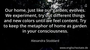 Englisches Zitat von Alexandra Stoddard als Bild