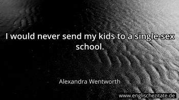 Englisches Zitat von Alexandra Wentworth als Bild