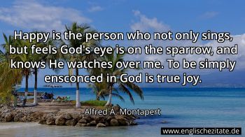 Englisches Zitat von Alfred A. Montapert als Bild