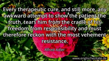 Englisches Zitat von Alfred Adler als Bild