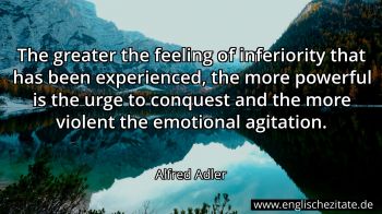Englisches Zitat von Alfred Adler als Bild