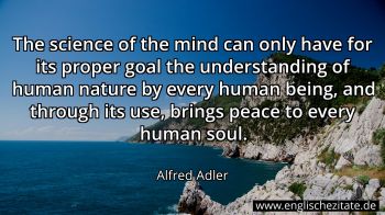 Englisches Zitat von Alfred Adler als Bild