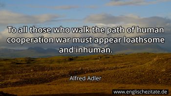 Englisches Zitat von Alfred Adler als Bild