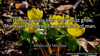 Englisches Zitat von Alfred Lord Tennyson als Bild