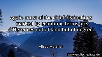 Englisches Zitat von Alfred Marshall als Bild