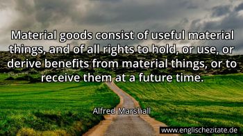 Englisches Zitat von Alfred Marshall als Bild