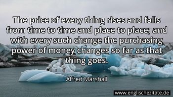 Englisches Zitat von Alfred Marshall als Bild