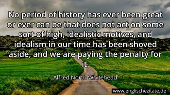 Englisches Zitat von Alfred North Whitehead als Bild