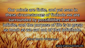 Englisches Zitat von Alfred North Whitehead als Bild