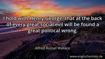 Englisches Zitat von Alfred Russel Wallace als Bild