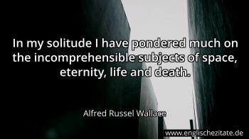 Englisches Zitat von Alfred Russel Wallace als Bild