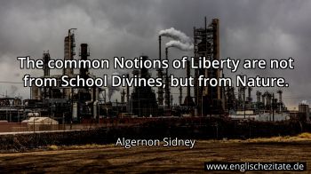 Englisches Zitat von Algernon Sidney als Bild