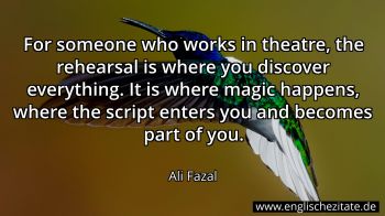 Englisches Zitat von Ali Fazal als Bild