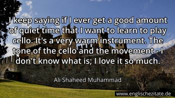 Englisches Zitat von Ali Shaheed Muhammad als Bild