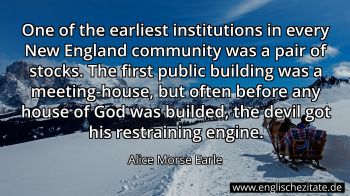 Englisches Zitat von Alice Morse Earle als Bild