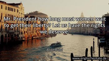 Englisches Zitat von Alice Paul als Bild