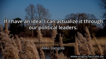 Englisches Zitat von Aliko Dangote als Bild