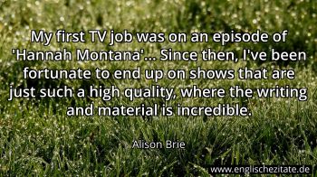 Englisches Zitat von Alison Brie als Bild