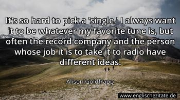 Englisches Zitat von Alison Goldfrapp als Bild