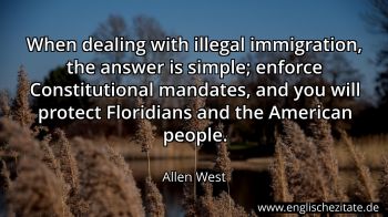 Englisches Zitat von Allen West als Bild
