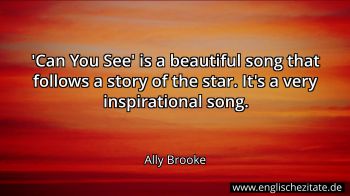 Englisches Zitat von Ally Brooke als Bild