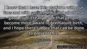 Englisches Zitat von Ally Brooke als Bild