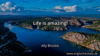 Englisches Zitat von Ally Brooke als Bild