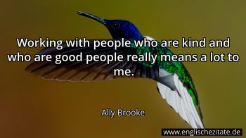 Englisches Zitat von Ally Brooke als Bild