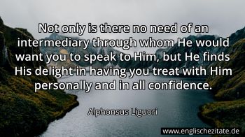Englisches Zitat von Alphonsus Liguori als Bild