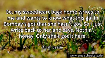 Englisches Zitat von Alvah Bessie als Bild