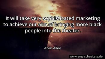 Englisches Zitat von Alvin Ailey als Bild