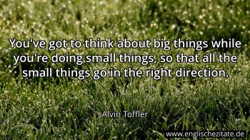 Englisches Zitat von Alvin Toffler als Bild