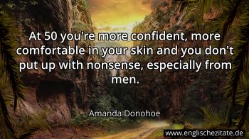 Englisches Zitat von Amanda Donohoe als Bild