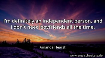Englisches Zitat von Amanda Hearst als Bild