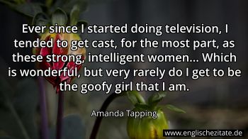 Englisches Zitat von Amanda Tapping als Bild