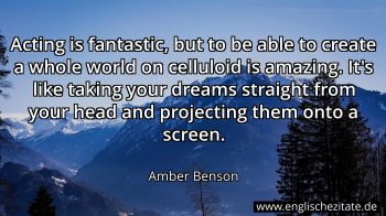 Englisches Zitat von Amber Benson als Bild