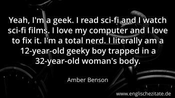Englisches Zitat von Amber Benson als Bild