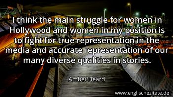 Englisches Zitat von Amber Heard als Bild