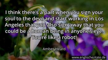 Englisches Zitat von Amber Heard als Bild