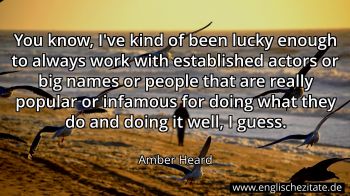 Englisches Zitat von Amber Heard als Bild